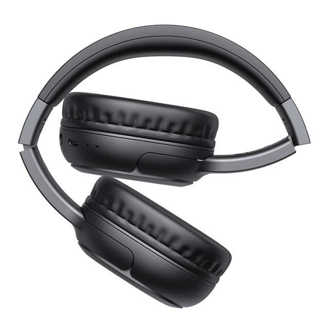 USAMS headphones YG23, ασύρματα & ενσύρματα, Φ40mm, 300mAh, μαύρα USAMS headphones YG23, ασύρματα & ενσύρματα, Φ40mm, 300mAh, μαύρα