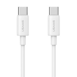 USAMS καλώδιο USB-C US-SJ711, 60W, 480Mbps, 1m, λευκό