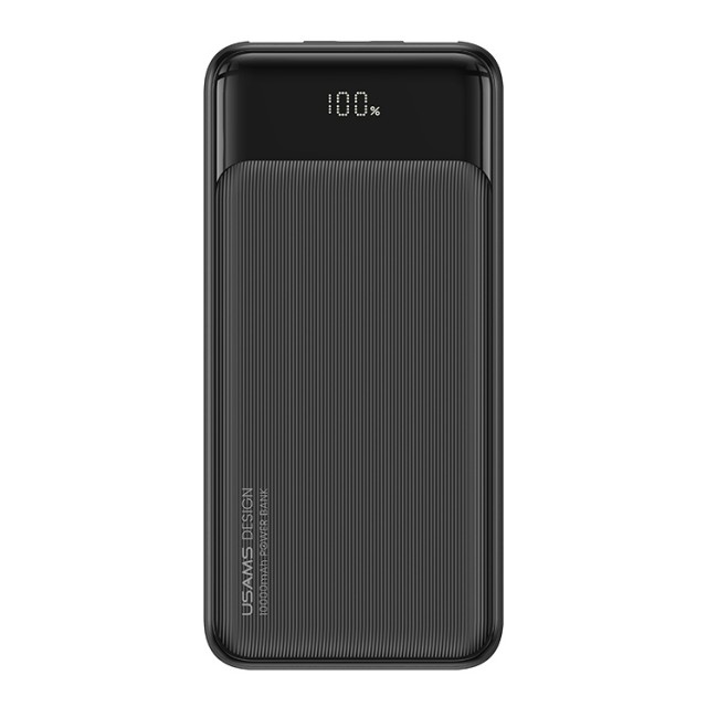 USAMS power bank US-CD198, 3x θύρες εξόδου, 10000mAh, 10W, μαύρο