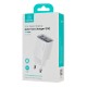 USAMS φορτιστής τοίχου US-CC229, USB & USB-C, 30W, GaN, λευκός
