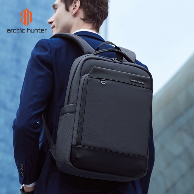 ARCTIC HUNTER τσάντα πλάτης B00672 με θήκη laptop 15.6", 15L, γκρι