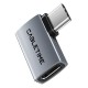 CABLETIME αντάπτορας USB-C CT-OTG41-AG, γωνιακός, USB4, 240W, 40Gbps, 8K, γκρι