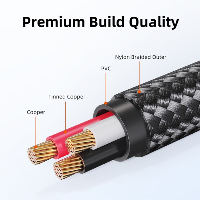 CABLETIME καλώδιο ήχου 3.5mm σε 6.35mm CT-AV321-H11G, 1m, μαύρο