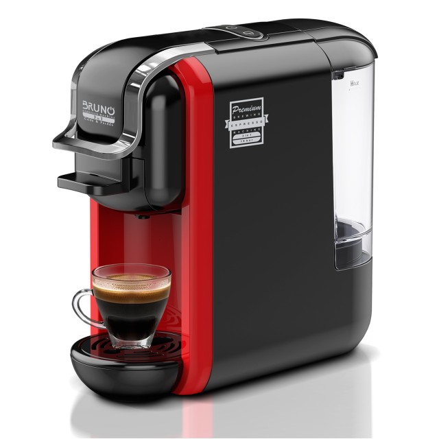 BRUNO Καφετιέρα espresso 3 σε 1 Hot & Cold BRN-0214, 1450W, 19 bar, μαύρη BRUNO Καφετιέρα espresso 3 σε 1 Hot & Cold BRN-0214, 1450W, 19 bar, μαύρη