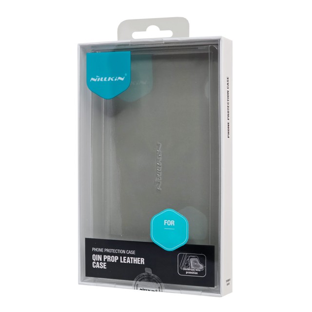 NILLKIN θήκη Qin Prop Leather για iPhone 16, δερμάτινη, μαύρη