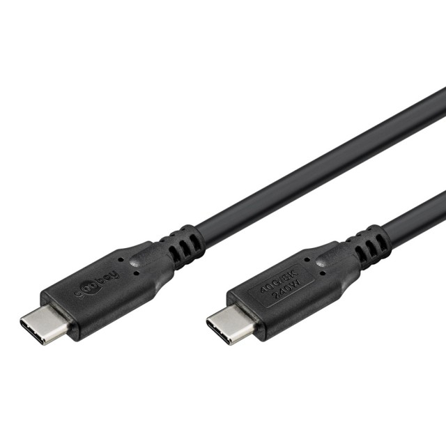 GOOBAY καλώδιο USB-C 74185, USB4, 240W, 40Gbps, 8K/60Hz, 1.8m, μαύρο GOOBAY καλώδιο USB-C 74185, USB4, 240W, 40Gbps, 8K/60Hz, 1.8m, μαύρο