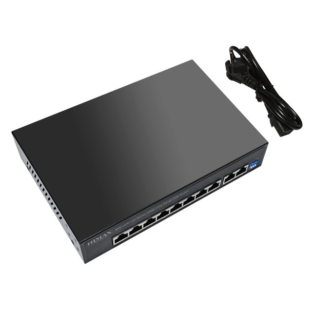 HIMAX PoE switch PS1802E-L, 8x Ethernet PoE & 2x Ethernet θύρες, έως 100Mbps HIMAX PoE switch PS1802E-L, 8x Ethernet PoE & 2x Ethernet θύρες, έως 100Mbps
