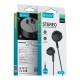 CELEBRAT earphones με μικρόφωνο G34, 3.5mm σύνδεση, 14mm, 1.2m, μαύρα