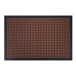 HOME USE πατάκι εισόδου HUH-0211, αντιολισθητικό, 60x40cm, 5mm πάχος, καφέ