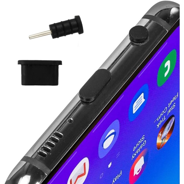 Σετ καλύμματα προστασίας για θύρα USB-C & 3.5mm AK327, μαύρο, 10τμχ