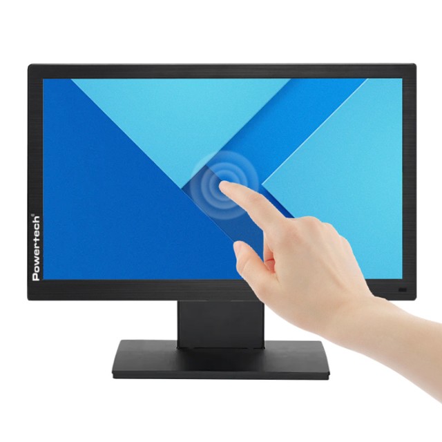 POWERTECH οθόνη αφής PT-1367, IPS LED, 15.6" 1920x1080, HDMI/VGA/USB, μαύρη