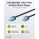 GOOBAY καλώδιο δικτύου 74231, CAT 6A U/UTP, slim, copper, 500MHz, 0.25m, μαύρο GOOBAY καλώδιο δικτύου 74231, CAT 6A U/UTP, slim, copper, 500MHz, 0.25m, μαύρο