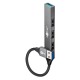 GOOBAY USB hub 74456, 4x θυρών, USB 3.2, 5Gbps, USB σύνδεση, γκρι