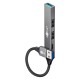 GOOBAY USB hub 74458, 4x θυρών, USB 3.2, 5Gbps, USB σύνδεση, γκρι