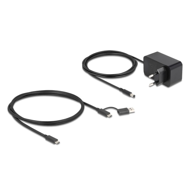 DELOCK USB hub 64326 με διακόπτες, 7x θυρών, 10Gbps, USB/USB-C σύνδεση, μαύρο DELOCK USB hub 64326 με διακόπτες, 7x θυρών, 10Gbps, USB/USB-C σύνδεση, μαύρο