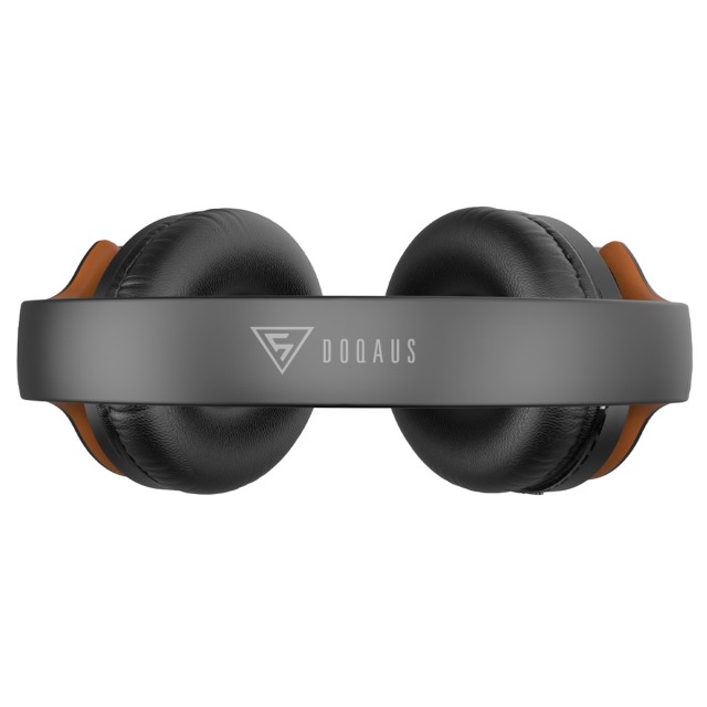 DOQAUS headphones DESIGN 1, ασύρματα & ενσύρματα, Φ40mm, 600mAh, μαύρα/καφέ DOQAUS headphones DESIGN 1, ασύρματα & ενσύρματα, Φ40mm, 600mAh, μαύρα/καφέ