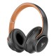 DOQAUS headphones DESIGN 1, ασύρματα & ενσύρματα, Φ40mm, 600mAh, μαύρα/καφέ DOQAUS headphones DESIGN 1, ασύρματα & ενσύρματα, Φ40mm, 600mAh, μαύρα/καφέ