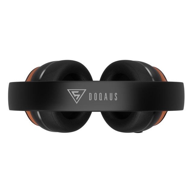 DOQAUS headphones DESIGN 3, ασύρματα & ενσύρματα, Φ40mm, 600mAh, μαύρα/καφέ DOQAUS headphones DESIGN 3, ασύρματα & ενσύρματα, Φ40mm, 600mAh, μαύρα/καφέ