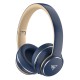 DOQAUS headphones DESIGN 3, ασύρματα & ενσύρματα, Φ40mm, 600mAh, μπλε DOQAUS headphones DESIGN 3, ασύρματα & ενσύρματα, Φ40mm, 600mAh, μπλε