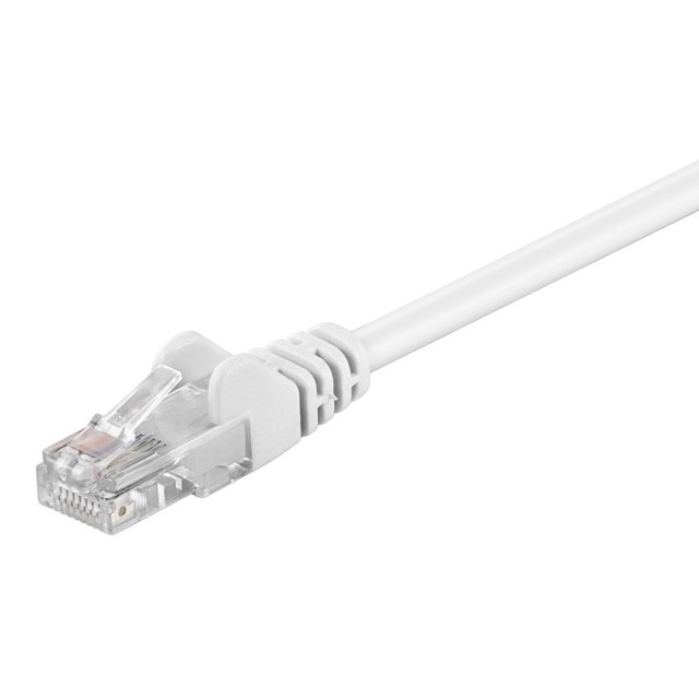 GOOBAY καλώδιο δικτύου 68502, CAT 5e U/UTP, 100 MHz, CCA, 10m, λευκό