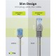GOOBAY καλώδιο δικτύου 74225, CAT 6A U/UTP, slim, copper, 10Gbps, 5m, γκρι GOOBAY καλώδιο δικτύου 74225, CAT 6A U/UTP, slim, copper, 10Gbps, 5m, γκρι
