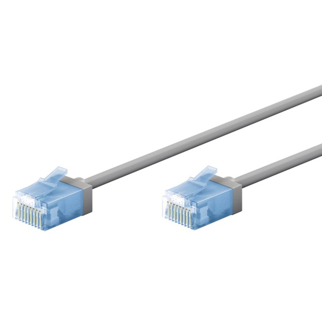 GOOBAY καλώδιο δικτύου 74225, CAT 6A U/UTP, slim, copper, 10Gbps, 5m, γκρι GOOBAY καλώδιο δικτύου 74225, CAT 6A U/UTP, slim, copper, 10Gbps, 5m, γκρι