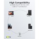 GOOBAY καλώδιο USB-C σε 2x USB-C 75739, 60W, 480Mbps, 1.5m, γκρι