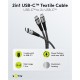 GOOBAY καλώδιο USB-C σε 2x USB-C 75739, 60W, 480Mbps, 1.5m, γκρι