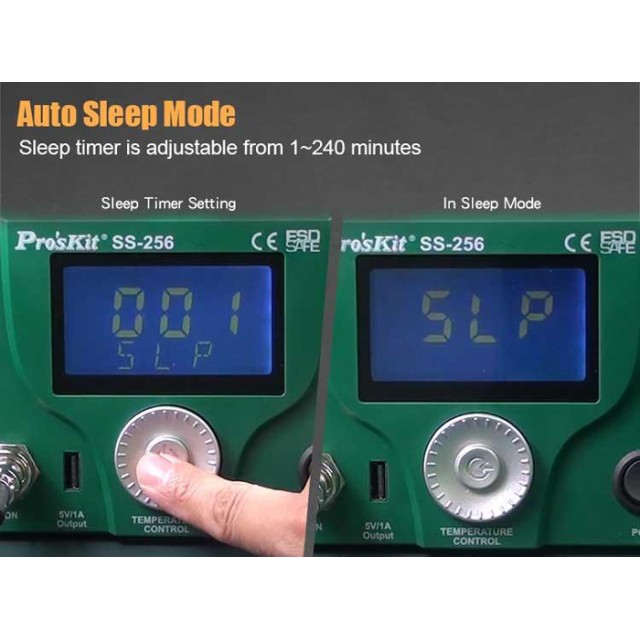 PROSKIT σταθμός συγκόλλησης SS-256B με κολλητήρι, 60W, 200~480 °C PROSKIT σταθμός συγκόλλησης SS-256B με κολλητήρι, 60W, 200~480 °C