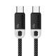 CABLETIME καλώδιο USB-C CT-CM60-PBW, 60W PD, 480Mbps, 1m, μαύρο