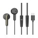 CELEBRAT earphones με μικρόφωνο G37, USB-C σύνδεση, 14.2mm, 1.2m, μαύρα
