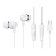 CELEBRAT earphones με μικρόφωνο G38, USB-C σύνδεση, 10mm, 1.2m, λευκά