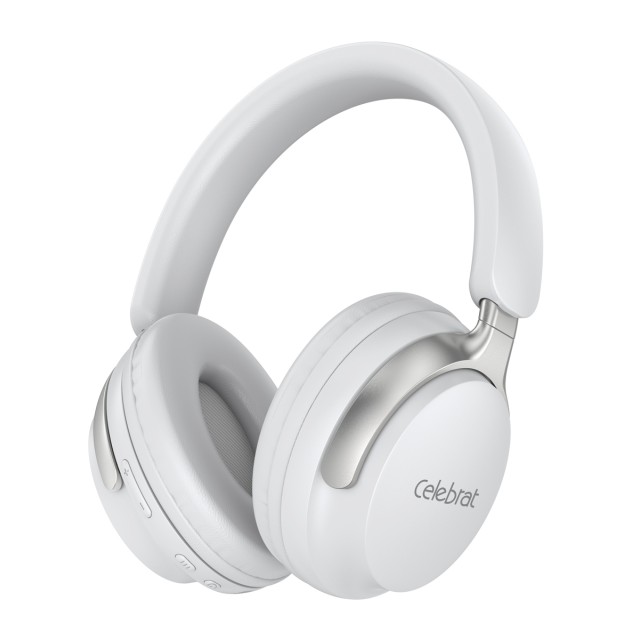 CELEBRAT headphones A40, ασύρματα & ενσύρματα, 40mm, 250mAh, λευκά CELEBRAT headphones A40, ασύρματα & ενσύρματα, 40mm, 250mAh, λευκά