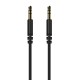 CELEBRAT καλώδιο ήχου 3.5mm AU-01, AUX, 1m, μαύρο