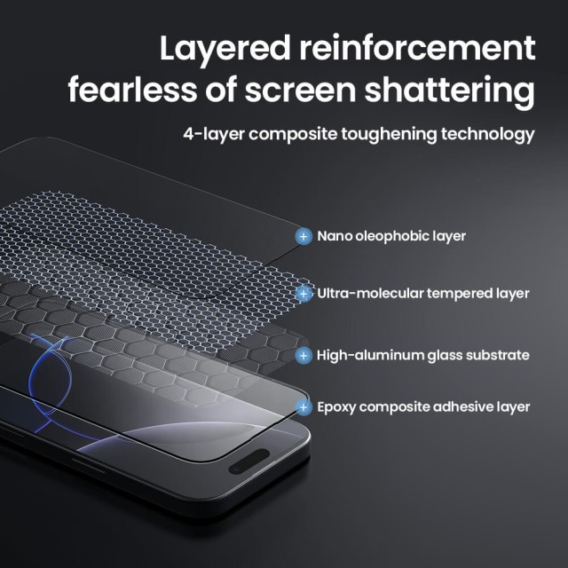 NILLKIN tempered glass 2.5D CP+ Pro για Apple iPhone 16 Pro NILLKIN tempered glass 2.5D CP+ Pro για Apple iPhone 16 Pro