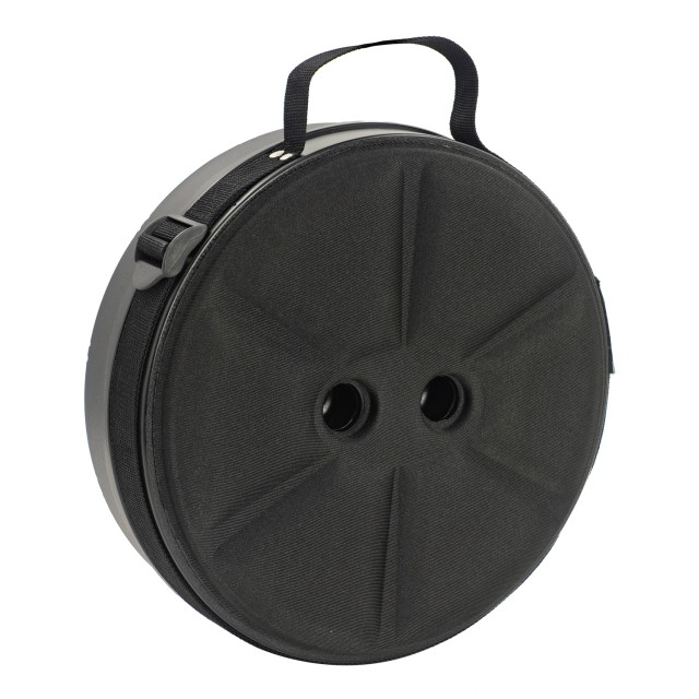 POWERTECH πτυσσόμενο καρεκλάκι HUH-0235 με μαξιλάρι, αντοχή έως 250kg, 25.5x45cm, μαύρο