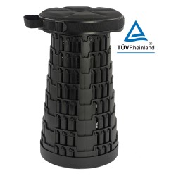 POWERTECH πτυσσόμενο καρεκλάκι HUH-0235 με μαξιλάρι, αντοχή έως 250kg, 25.5x45cm, μαύρο