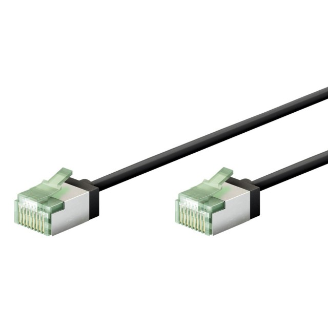 GOOBAY καλώδιο δικτύου 74350, CAT 8.1 U/FTP, slim, copper, 2000MHz, 0.15m, μαύρο GOOBAY καλώδιο δικτύου 74350, CAT 8.1 U/FTP, slim, copper, 2000MHz, 0.15m, μαύρο
