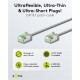 GOOBAY καλώδιο δικτύου 74343, CAT 8.1 U/FTP, slim, copper, 2000MHz, 0.15m, γκρι GOOBAY καλώδιο δικτύου 74343, CAT 8.1 U/FTP, slim, copper, 2000MHz, 0.15m, γκρι