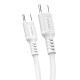 KAKUSIGA καλώδιο USB-C σε USB-C KSC-984, σιλικόνης, 60W, 480Mbps, 1m, λευκό
