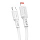 KAKUSIGA καλώδιο Lightning σε USB-C KSC-984, σιλικόνης, 27W, 480Mbps, 1m, λευκό