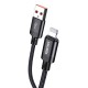 KAKUSIGA καλώδιο Lightning σε USB KSC-970, 15W, 480Mbps, 1m, μαύρο
