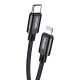 KAKUSIGA καλώδιο Lightning σε USB-C KSC-970, 27W, 480Mbps, 1m, μαύρο