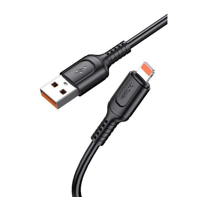 KAKUSIGA καλώδιο Lightning σε USB KSC-805, 12W, 480Mbps, 1m, μαύρο