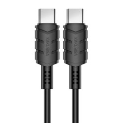 KAKUSIGA καλώδιο USB-C σε USB-C KSC-710, 60W, 480Mbps, 1.2m, μαύρο