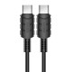 KAKUSIGA καλώδιο USB-C σε USB-C KSC-710, 60W, 480Mbps, 1.2m, μαύρο