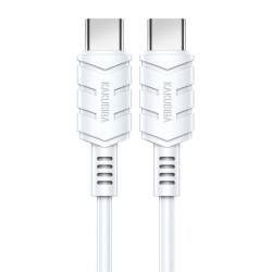KAKUSIGA καλώδιο USB-C σε USB-C KSC-710, 60W, 480Mbps, 1.2m, λευκό