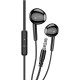 KAKUSIGA earphones με μικρόφωνο KSC-1301, 3.5mm σύνδεση, 14mm, 1.1m, μαύρα
