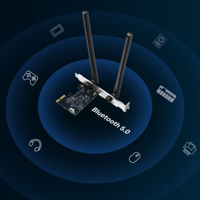 MERCUSYS κάρτα δικτύου WiFi & Bluetooth MA30E, AC1200, PCIe, Ver 1.0 MERCUSYS κάρτα δικτύου WiFi & Bluetooth MA30E, AC1200, PCIe, Ver 1.0