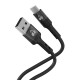 POWERTECH καλώδιο USB-C σε USB PTR-0161, σιλικόνης, 60W, 480Mbps, 1m, μαύρο